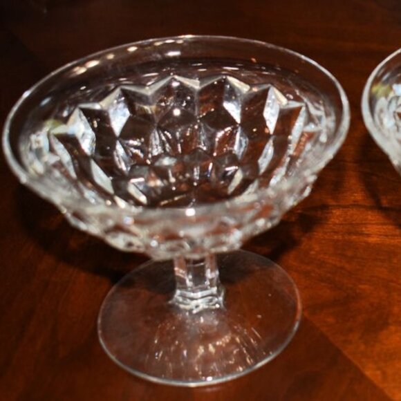 Pair of Fostoria American Low Sherbert Flared Glasses - Picture 3 of 3